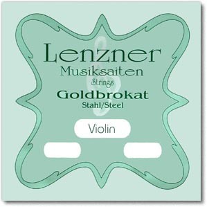 Lenzner Goldbrokat violin E string - steel (loop/ball end)